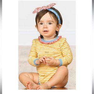 Matilda Jane Hello Baby Bodysuit  "Brand Sparkling New” w/headband 18/34m NWT